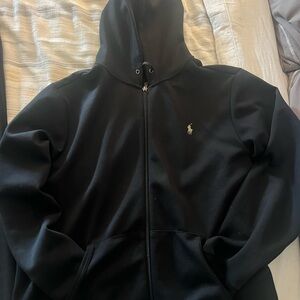 Ralph Lauren Black Zip Up Sweater